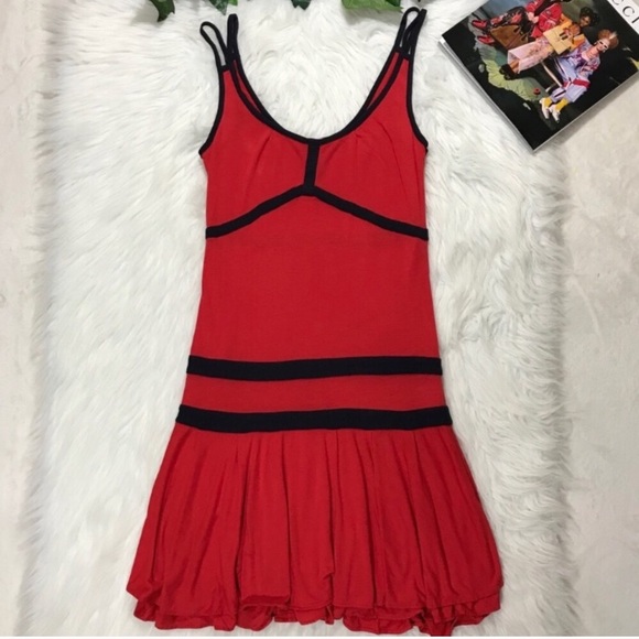 Diane Von Furstenberg Red Jersey Knit Sundress - Picture 3 of 8